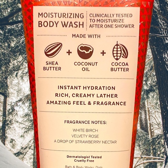 You’re The One Body Wash 10oz WHITE BIRCH VELVETY ROSE A DROP OF STRAWBERRY BBW - Picture 2 of 5